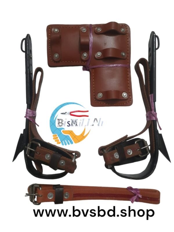 wooden Pole Climbers Gaffs Set - Image 5