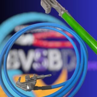 High Voltage Temporary Grounding Set 25 rm cable with monkey head clamp