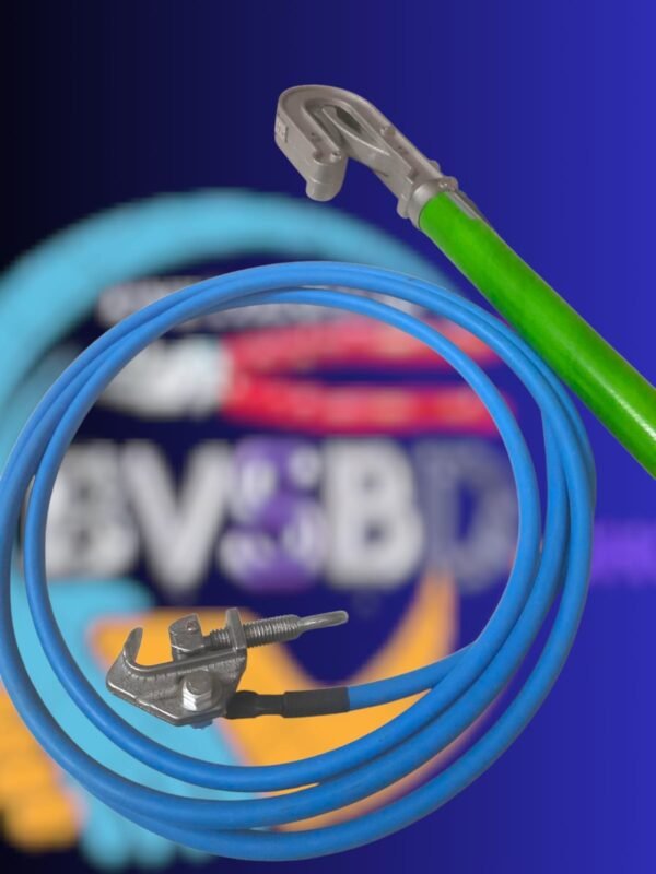 High Voltage Temporary Grounding Set 25 rm cable with monkey head clamp