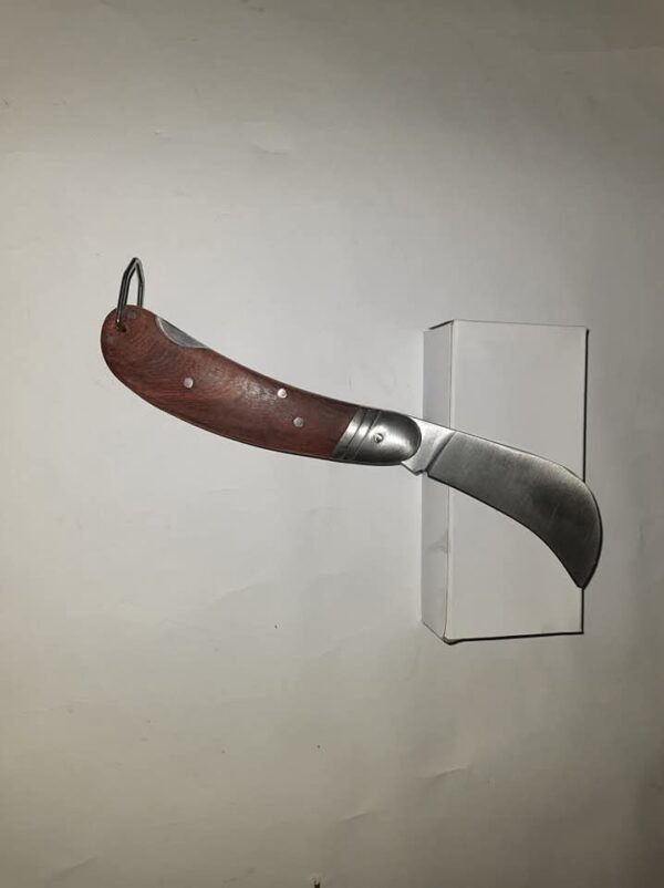 Folding Knife with Wooden Handle - Image 3