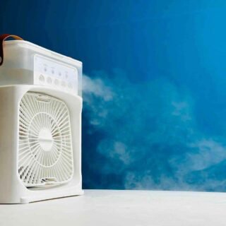 Air Cooler Fan with Mist Flow