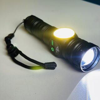 GearUP K60 Rechargeable Flashlight 10W COB + LED Torchlight